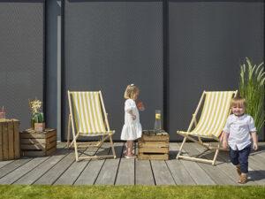 buitenzonnewering op zonne-energie